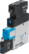 Festo vacuum generator VADMI-95-P with integrated silencer and an additional built-in solenoid valve for ejector pulse